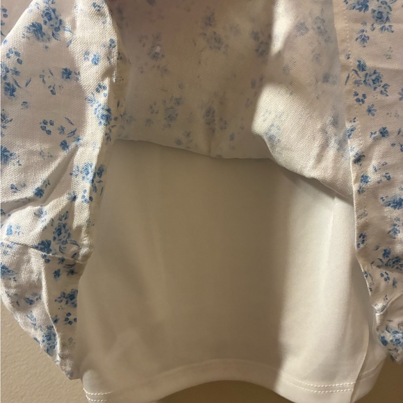 Altar'd State “Clara” Floral Mini Dress Milkmaid Cottagecore Coquette Demure L - Picture 8 of 11